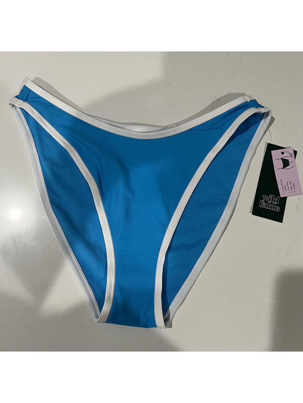 Wild Fable Blue Bikini Bottom size small (4-6)